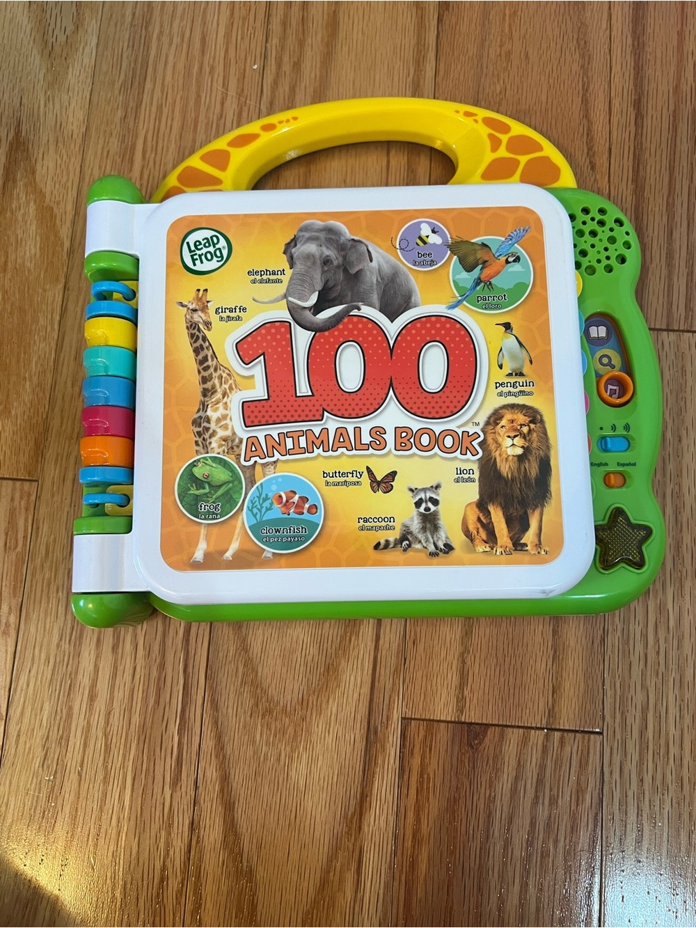 100 Animals Book - Green and Yellow